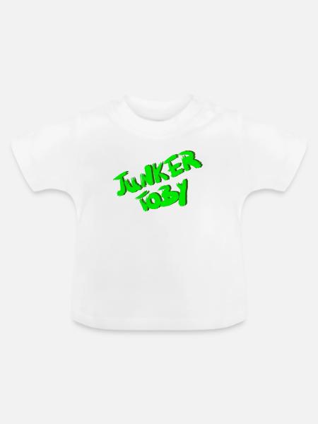 Junker Toby - Baby Bio-T-Shirt mit Rundhals - Weiß