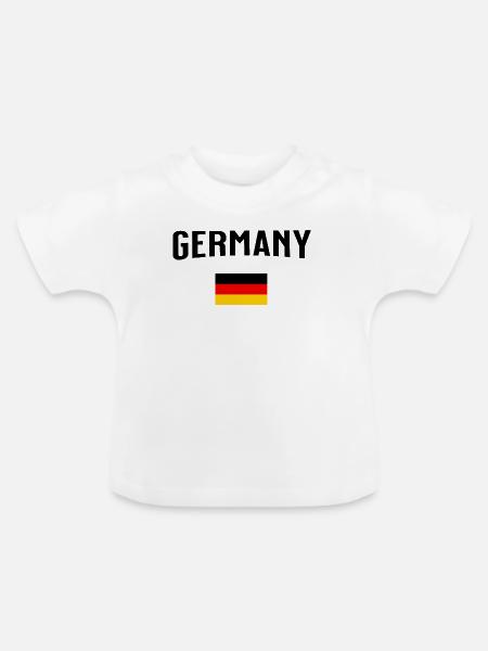 Germany - Baby Bio-T-Shirt mit Rundhals - Weiß