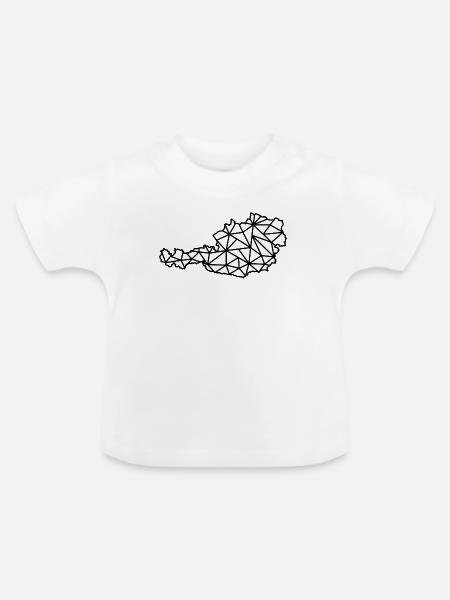 Österreich - Baby Bio-T-Shirt mit Rundhals - Weiß