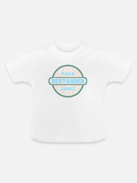 Junis - Baby Bio-T-Shirt mit Rundhals - Weiß