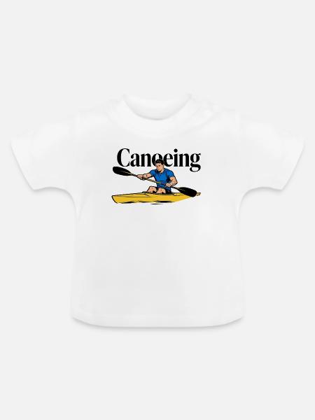 Kanufahren, Kanufahren - Baby Bio-T-Shirt mit Rundhals - Weiß
