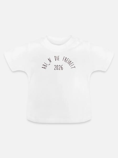 ABI: Freiheit - Baby Bio-T-Shirt mit Rundhals - Weiß
