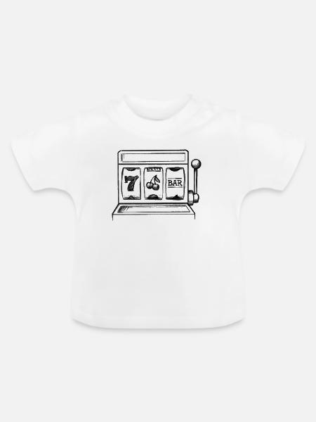 Spielautomat Kasino - lllustration - Baby Bio-T-Shirt mit Rundhals - Weiß