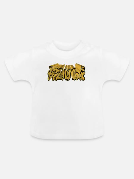Azubi - Baby Bio-T-Shirt mit Rundhals - Weiß