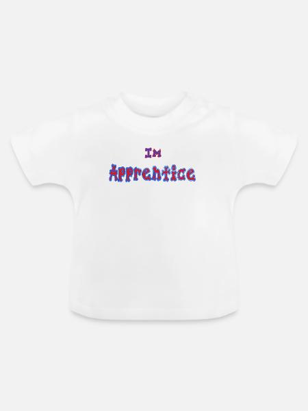 I-m_Apprentice - Baby Bio-T-Shirt mit Rundhals - Weiß