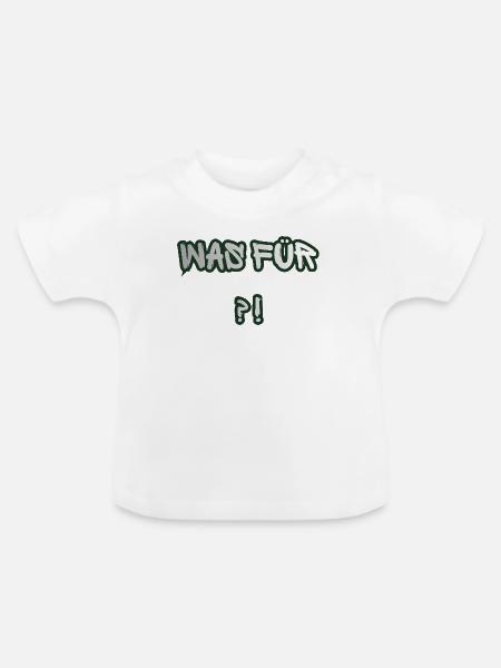 Was Für Graffiti - Baby Bio-T-Shirt mit Rundhals - Weiß