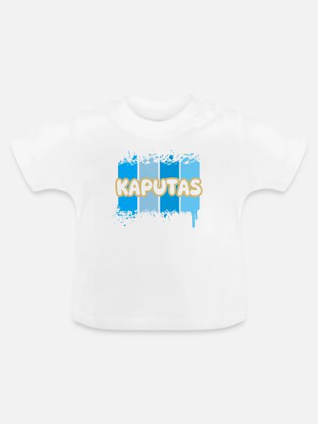 Geschenk für Kaputas - Baby Bio-T-Shirt mit Rundhals - Weiß
