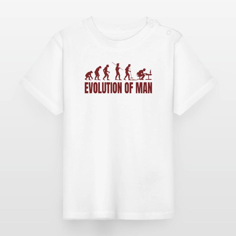 Informatique PC Evolution Programmeur Informatien T-shirt bio col rond Bébé