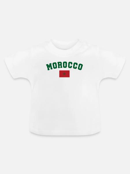 Marokko Marokko - Baby Bio-T-Shirt mit Rundhals - Weiß