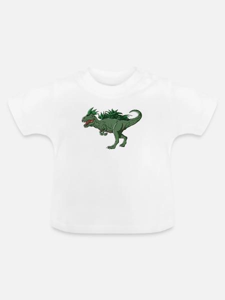 Allo-e-saures - Baby Bio-T-Shirt mit Rundhals - Weiß