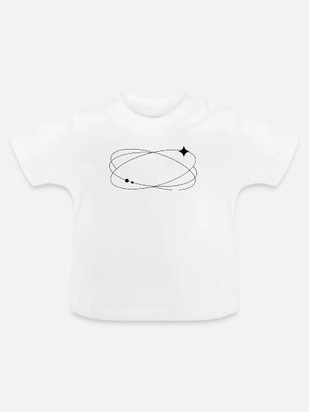 Orbit 2 - Baby Bio-T-Shirt mit Rundhals - Weiß