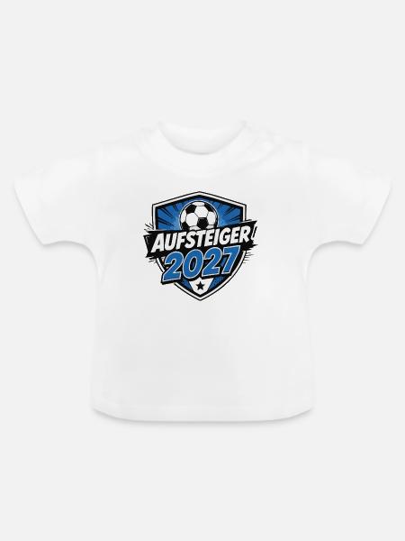 aufsteiger-2027 - Baby Bio-T-Shirt mit Rundhals - Weiß