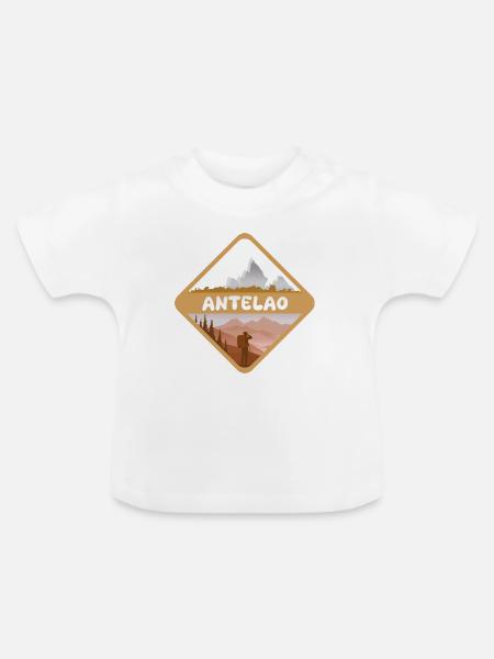 Antelao als Mountains - Baby Bio-T-Shirt mit Rundhals - Weiß