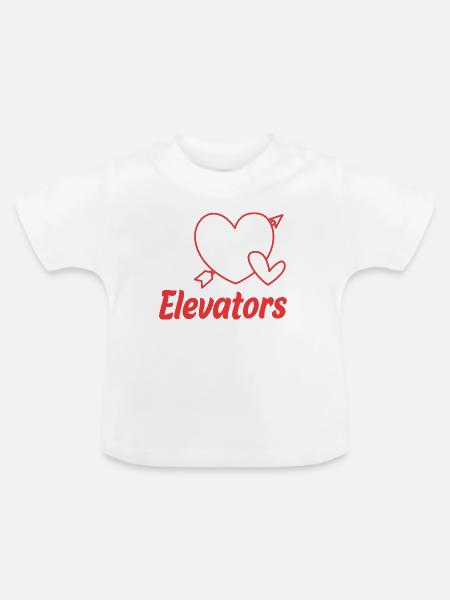 Aufzug - Baby Bio-T-Shirt mit Rundhals - Weiß