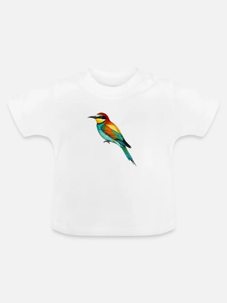 Bienenfresser - Baby Bio-T-Shirt mit Rundhals - Weiß
