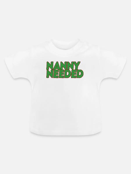 Kindermädchen  - Baby Bio-T-Shirt mit Rundhals - Weiß