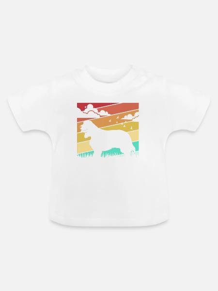 Cocker Spaniel - Baby Bio-T-Shirt mit Rundhals - Weiß