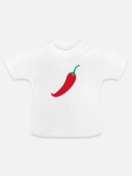 Red Chili - Baby Bio-T-Shirt mit Rundhals - Weiß