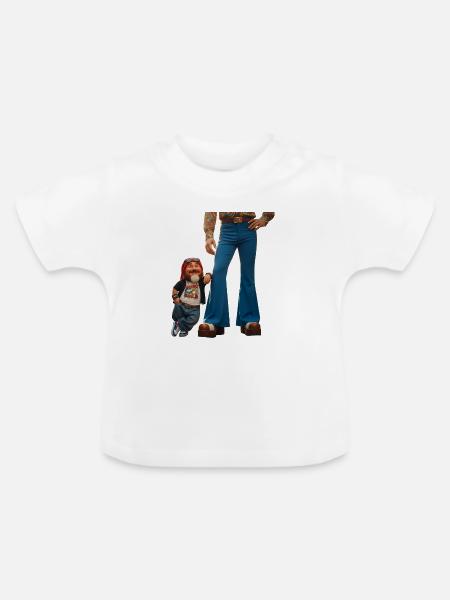 Little Hero - Baby Bio-T-Shirt mit Rundhals - Weiß