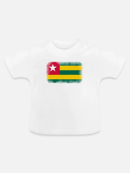 Geschenk für Togo - Baby Bio-T-Shirt mit Rundhals - Weiß