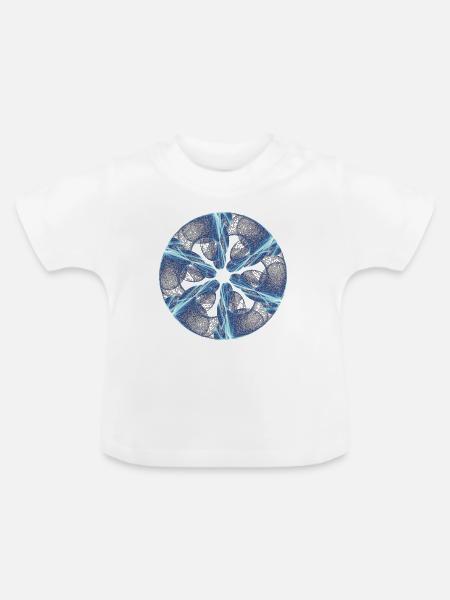 Das Gedächtnis des Lichts - Baby Bio-T-Shirt mit Rundhals - Weiß