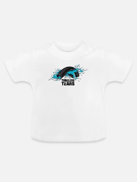 Tire Splash Tubeless Tears - Baby Bio-T-Shirt mit Rundhals - Weiß