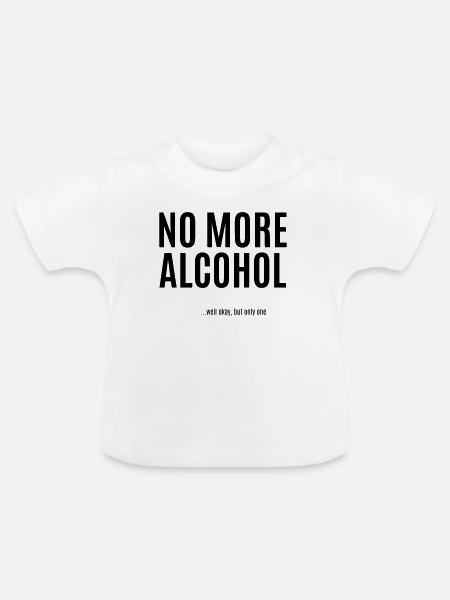 Design fehlt—Bitte Upload bereitstellen - Baby Bio-T-Shirt mit Rundhals - Weiß
