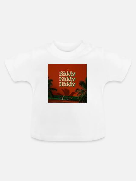 Biddy Biddy Biddy von Mark Noone - Baby Bio-T-Shirt mit Rundhals - Weiß