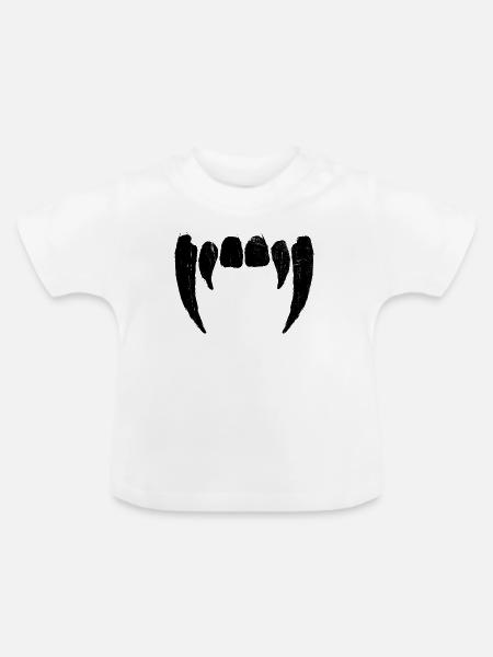 Klaue Kreis - Distressed Grafik - Baby Bio-T-Shirt mit Rundhals - Weiß