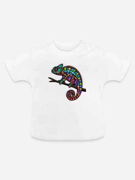 Zeig Deine Farben - Baby Bio-T-Shirt mit Rundhals - Weiß