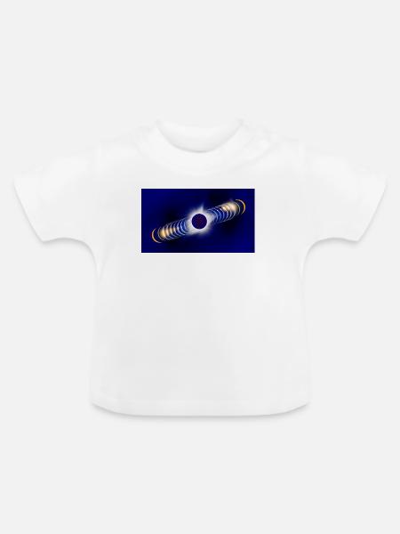 eclipse2026 - Baby Bio-T-Shirt mit Rundhals - Weiß