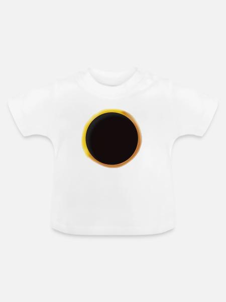 Sonnenfinsternis 2026 - Baby Bio-T-Shirt mit Rundhals - Weiß
