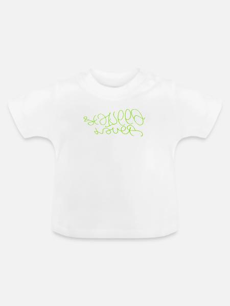 Seegras-Liebhaber Seaweed Lover - Baby Bio-T-Shirt mit Rundhals - Weiß