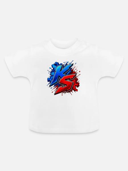 Kyzin und Shadow Gaming - Baby Bio-T-Shirt mit Rundhals - Weiß