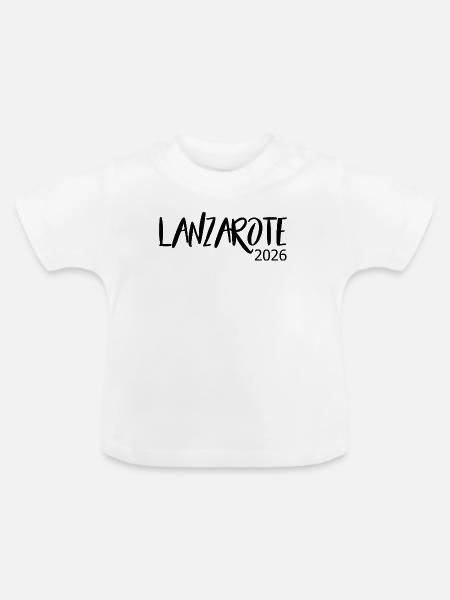 Lanzarote_2026 - Baby Bio-T-Shirt mit Rundhals - Weiß