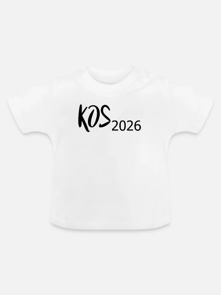 Kos_2026 - Baby Bio-T-Shirt mit Rundhals - Weiß