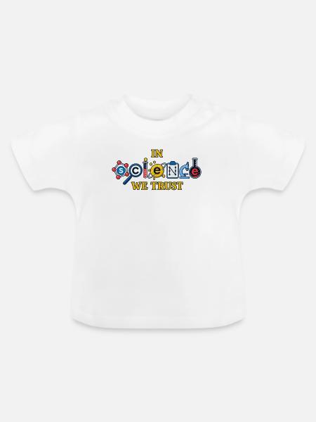 Wissenschaft - Baby Bio-T-Shirt mit Rundhals - Weiß