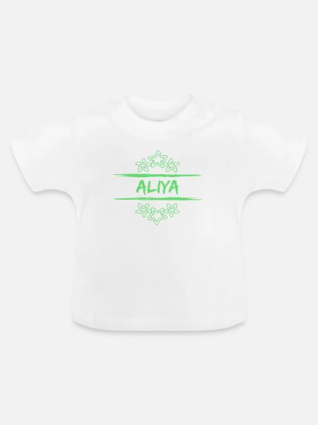 Aliya - Baby Bio-T-Shirt mit Rundhals - Weiß