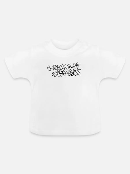 Frankfurter Strassen Souvenir - Baby Bio-T-Shirt mit Rundhals - Weiß
