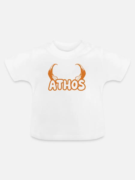 Athos als Teufel - Baby Bio-T-Shirt mit Rundhals - Weiß