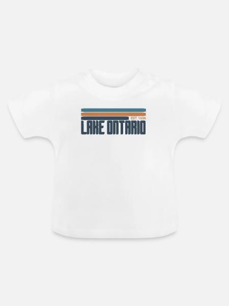 See Ontario  - Baby Bio-T-Shirt mit Rundhals - Weiß