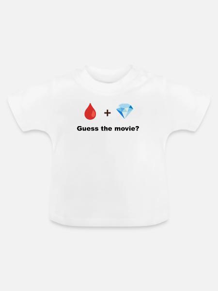 Red Drop und Diamond - Baby Bio-T-Shirt mit Rundhals - Weiß