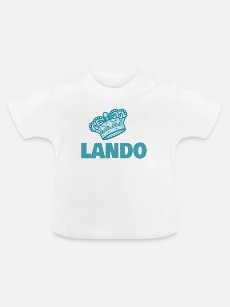Lando - Baby Bio-T-Shirt mit Rundhals - Weiß