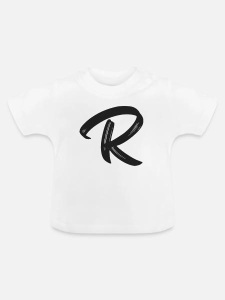 R - Baby Bio-T-Shirt mit Rundhals - Weiß