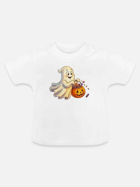 klassischer Geist - Baby Bio-T-Shirt mit Rundhals - Weiß