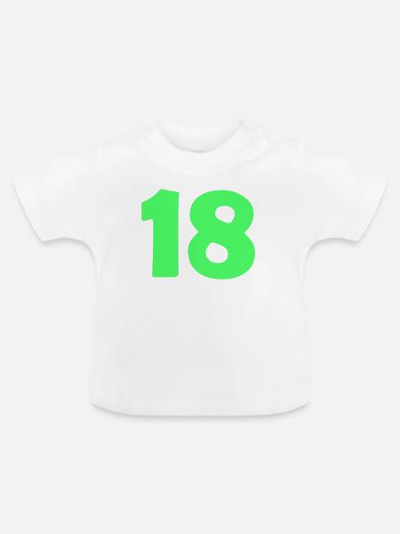 18 - Baby Bio-T-Shirt mit Rundhals - Weiß