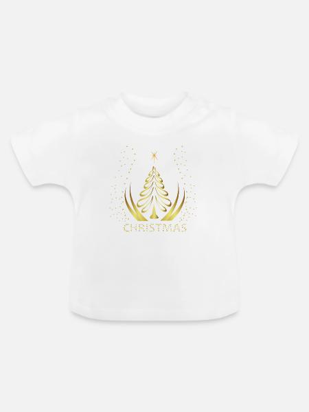 Christmas - Baby Bio-T-Shirt mit Rundhals - Weiß