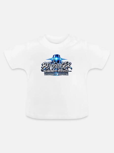 Fachkompetenz ausstrahlen | Rettungsdienst Spruch - Baby Bio-T-Shirt mit Rundhals - Weiß
