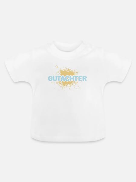 Beruf Gutachter - Baby Bio-T-Shirt mit Rundhals - Weiß