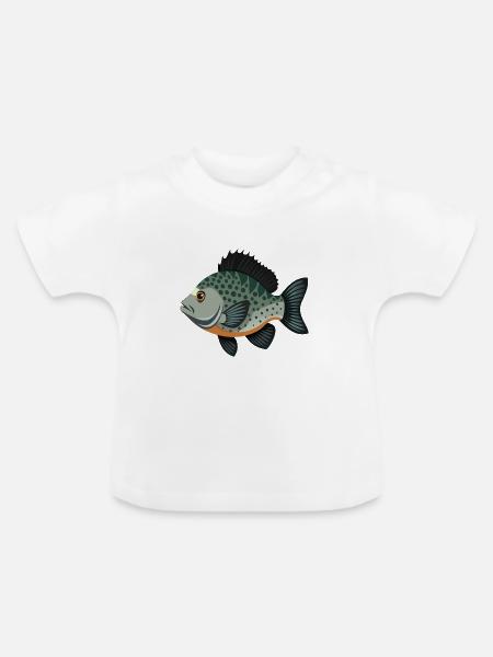 Crappie - Baby Bio-T-Shirt mit Rundhals - Weiß